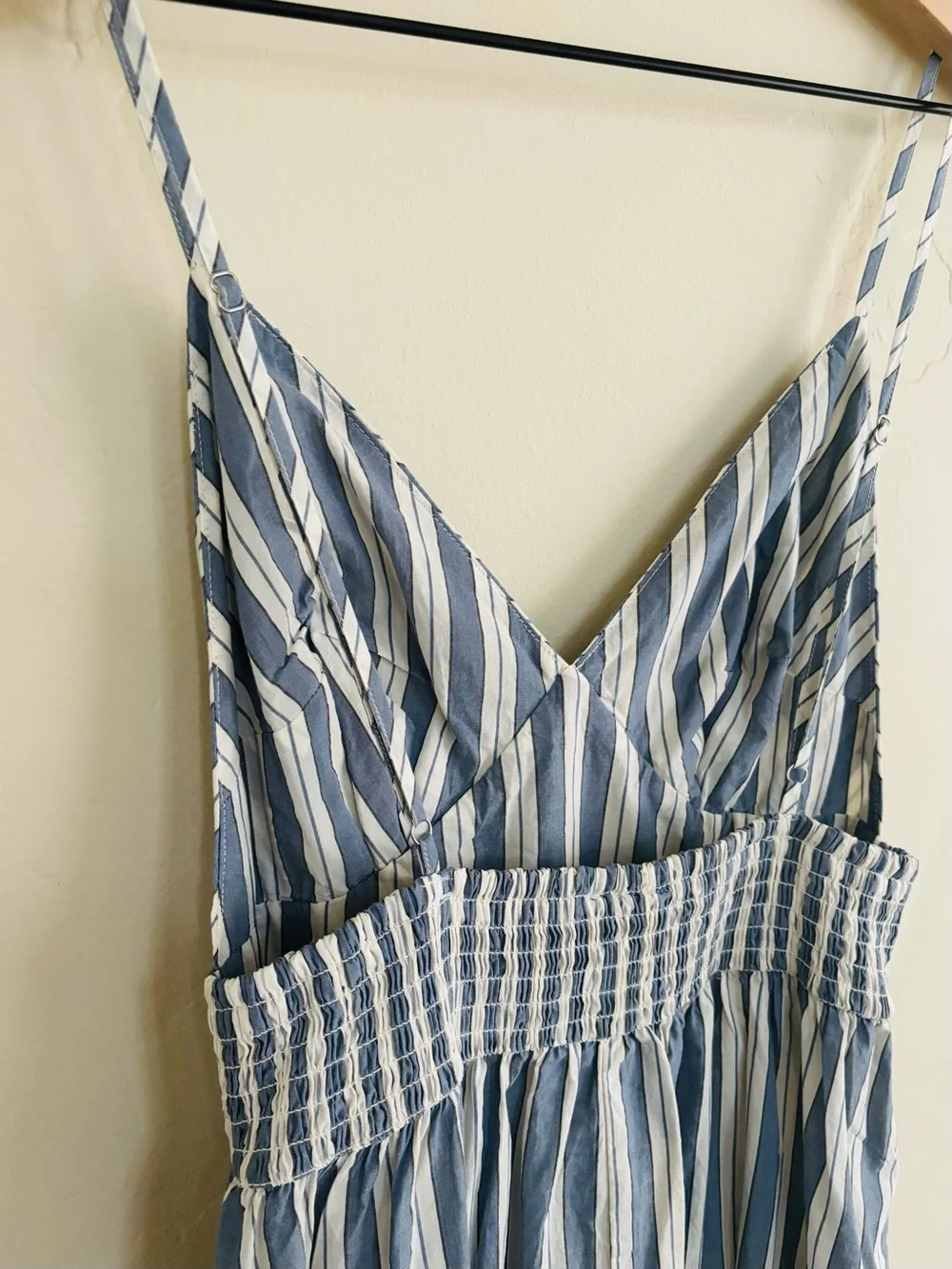 Universal Thread Women’s Pullover Maxi A-Line Dress Blue Striped Size XS NWT